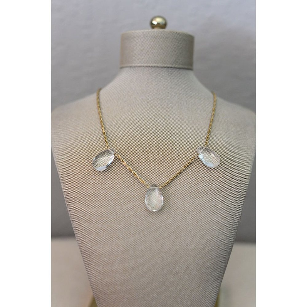 CITRINE BY THE STONE NECKLACE GOLD